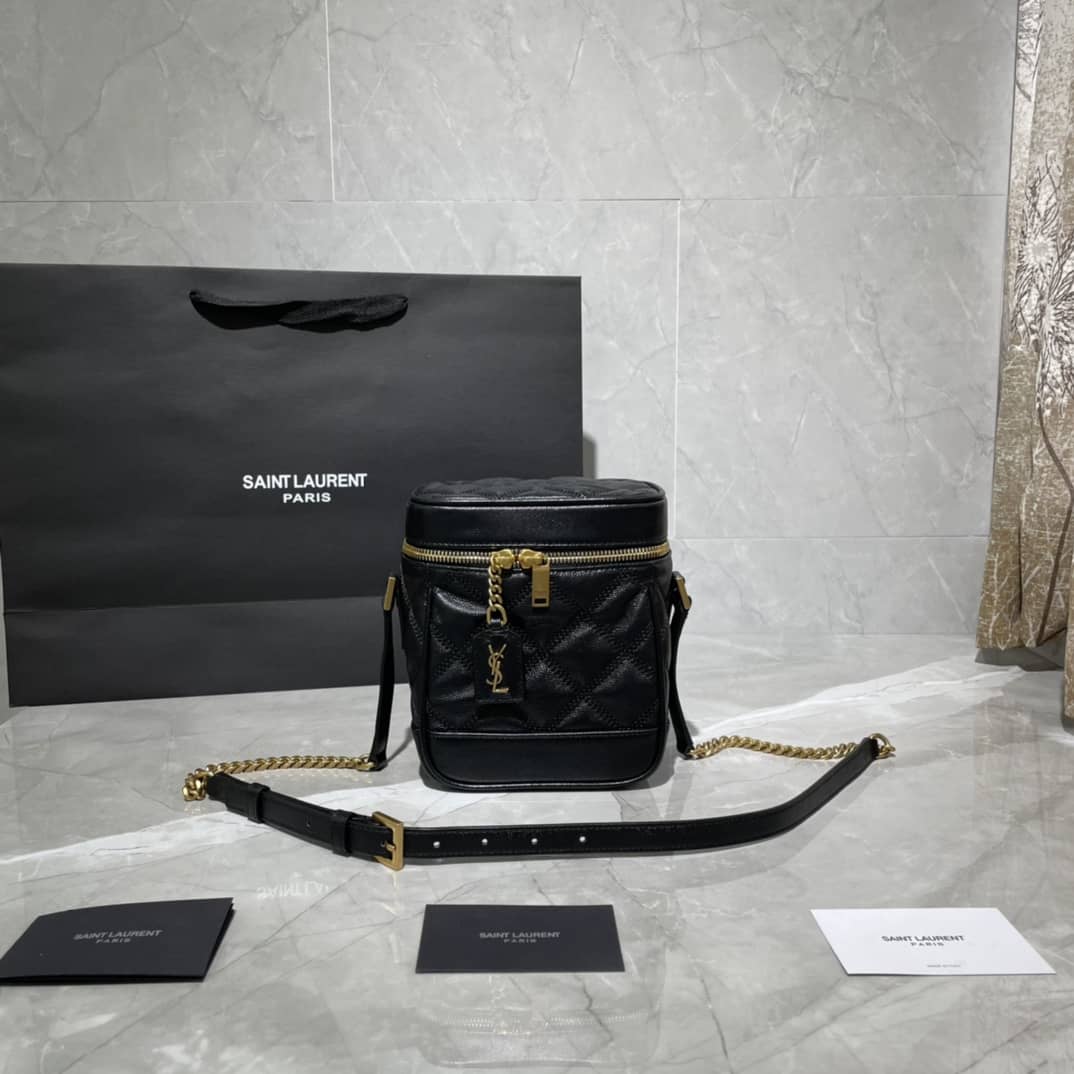 Best Replica YSL 80s Carré-Quilted Vanity Replica Bag - Colareps