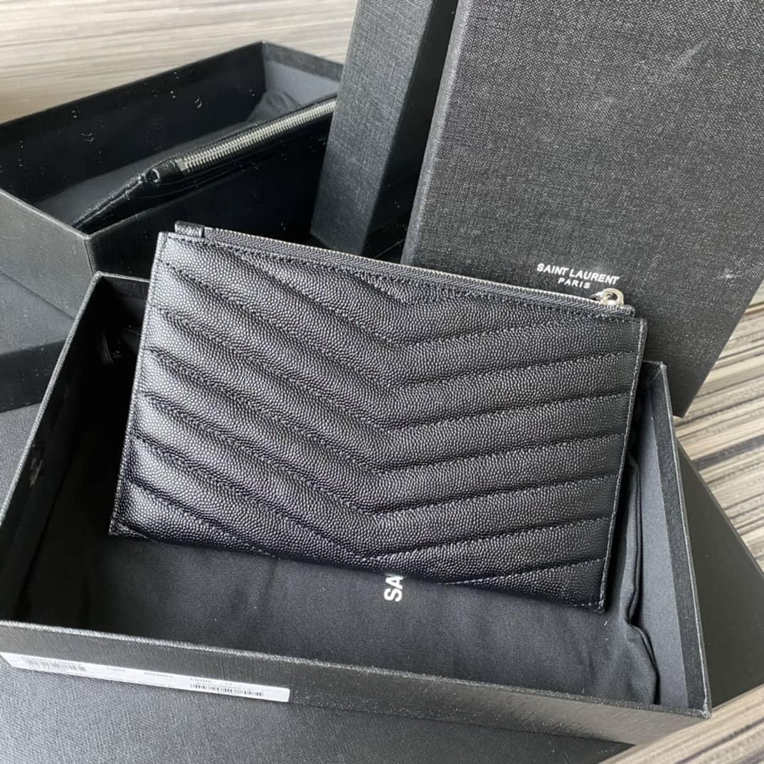 Best Replica YSL Clutch Replica Monogram Bill Pouch Black Metal - Colareps