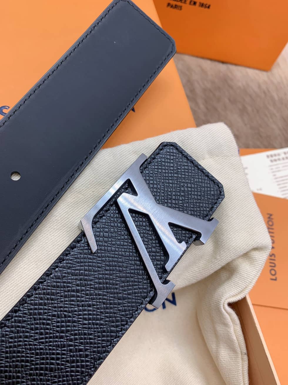 Best Replica 7 Star Louis Vuitton Leather Belt 40mm - Colareps