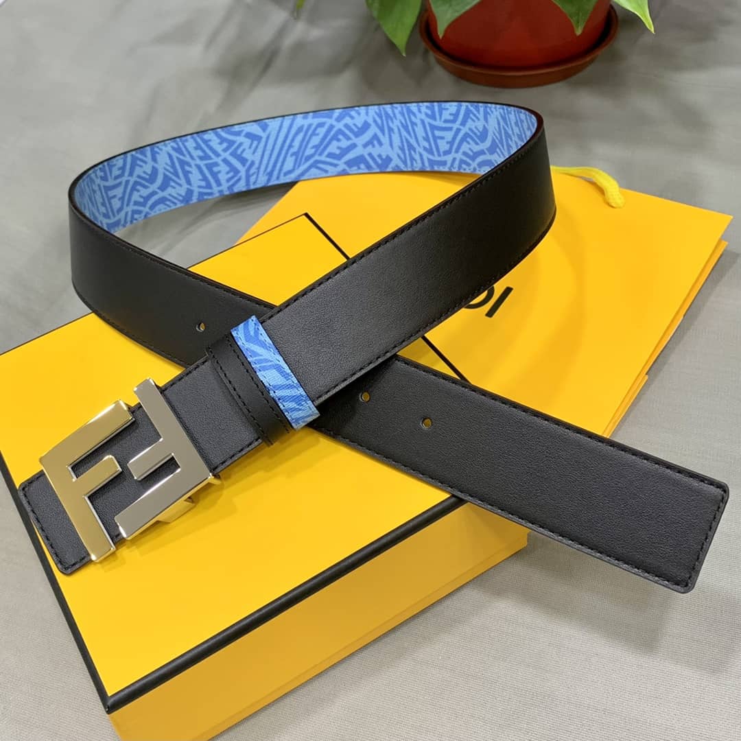 Best Replica 7 Star Fendi Leather Belt 40mm - Colareps