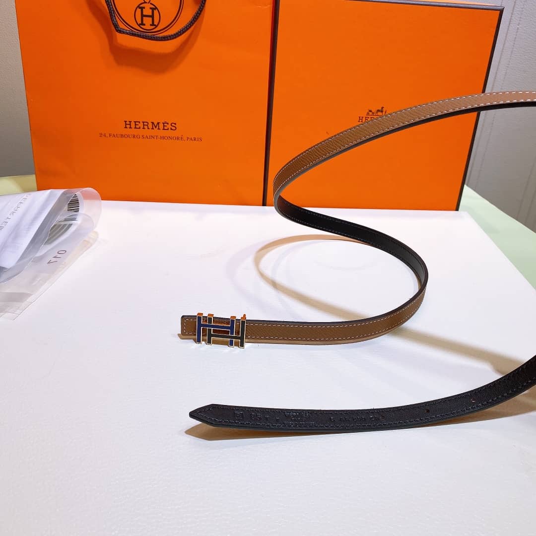Best Replica 7 Star Hermes Leather Belt 13mm For Lady - Colareps