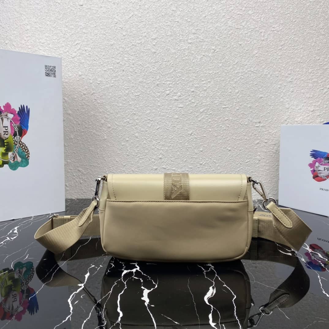 Best Replica Prada Pocket Nylon And Brushed Leather Replica Bag - Colareps