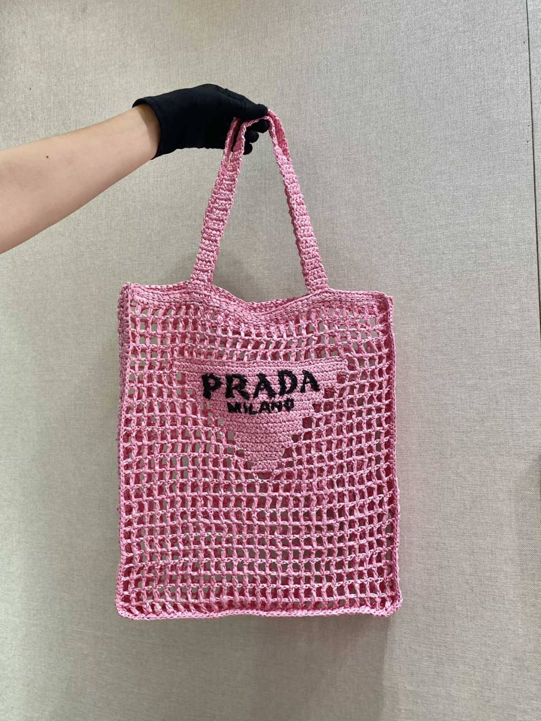 Best Replica Prada Raffia Leather Replica Tote - Colareps