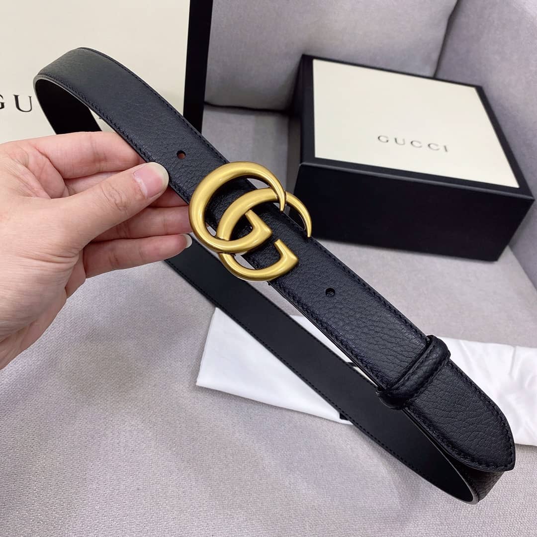 Best Replica 7 Star Gucci Leather Belt 30mm - Colareps