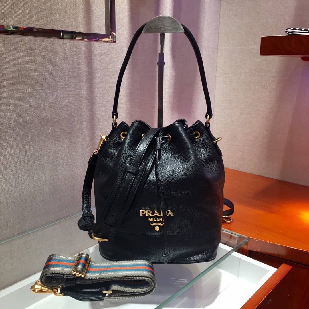Best Replica Best Replica Prada Leather Replica Bucket Bag(ColaReps) - Colareps