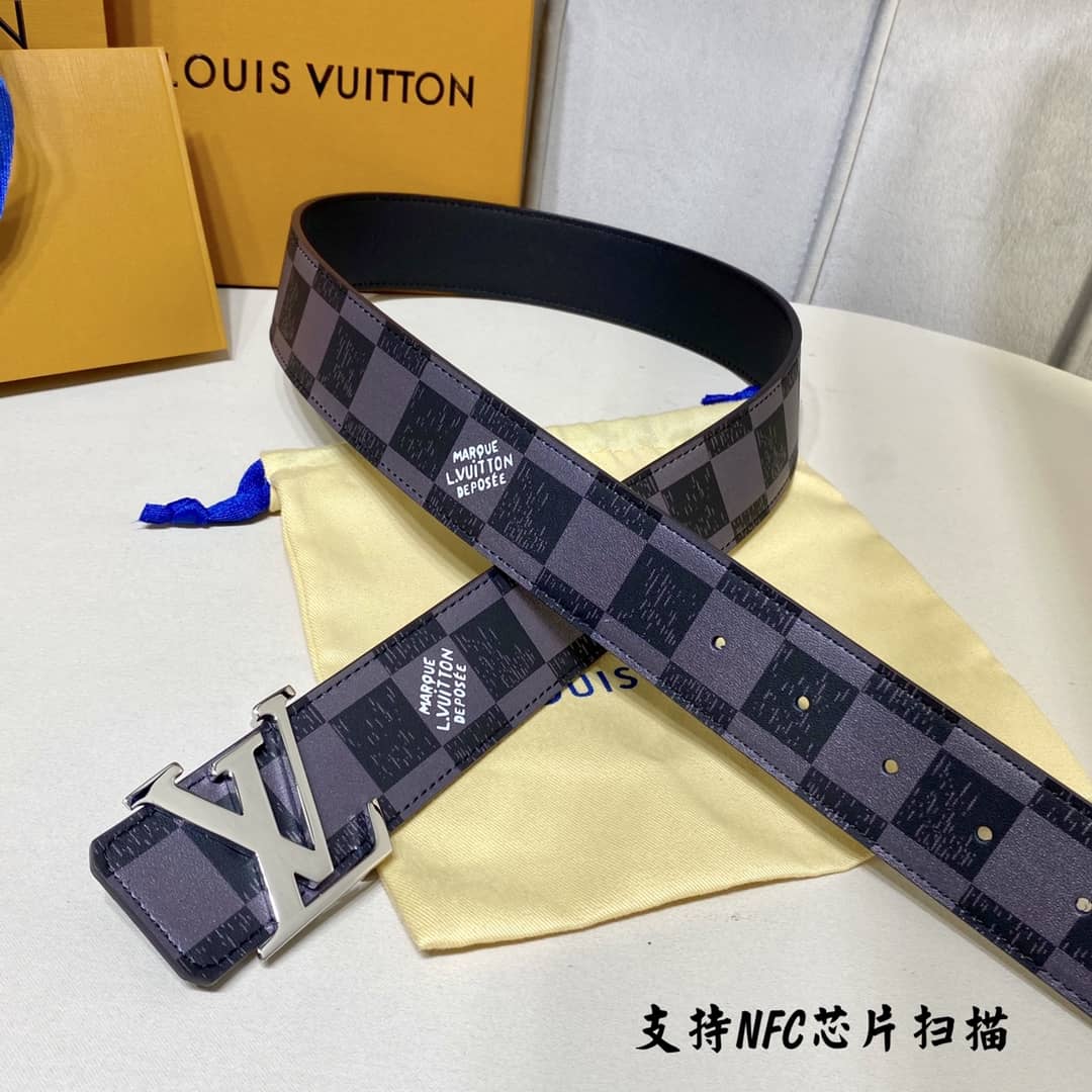 Best Replica 7 Star Louis Vuitton Leather Belt 40mm - Colareps