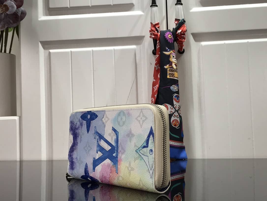 Best Replica Louis Vuitton Wallet Dupe Zippy Watercolor MonogramM80499 - Colareps