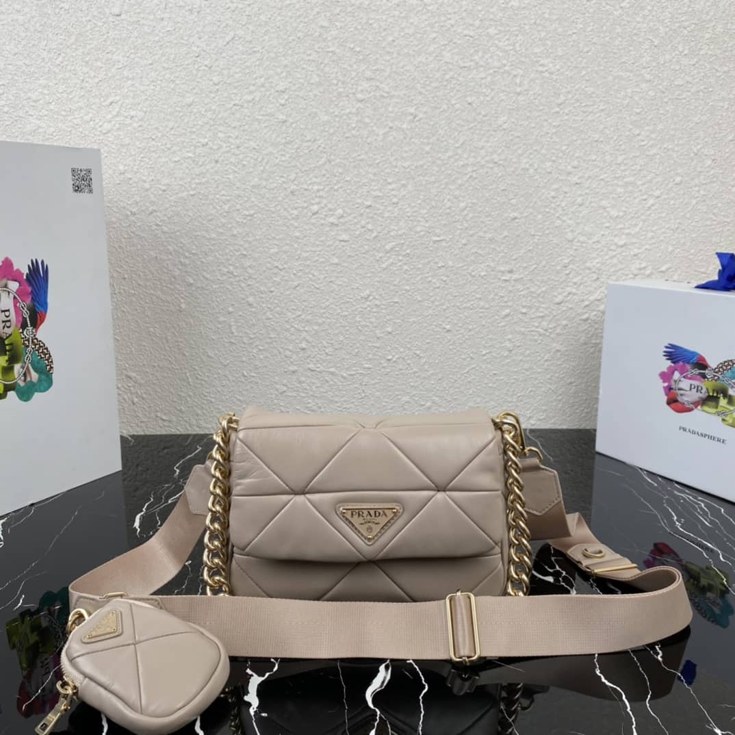 Best Replica Prada System Nappa Leather Patchwork Replica Bag - Colareps