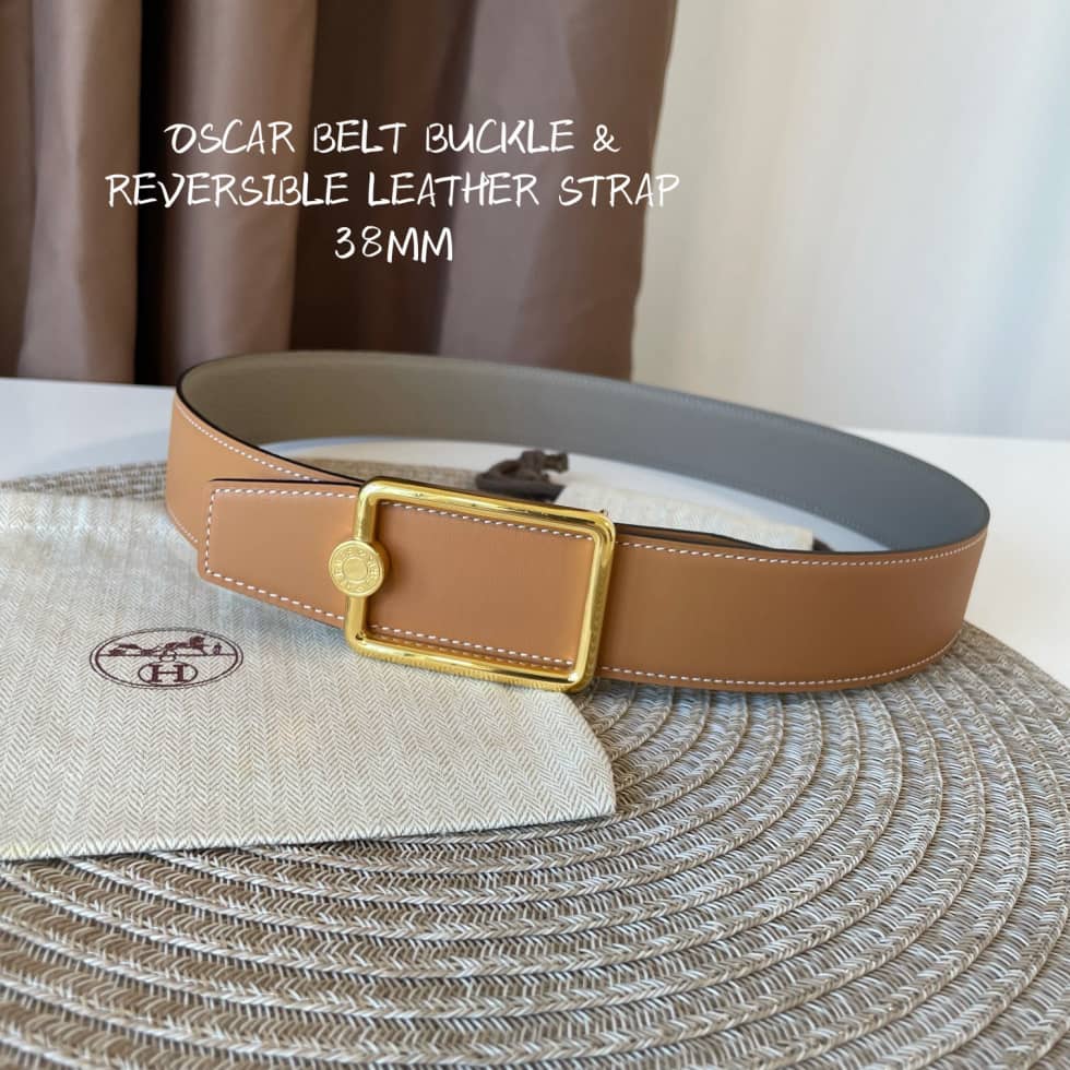 Best Replica Fake Hermes Logo Belt 38mm - Colareps