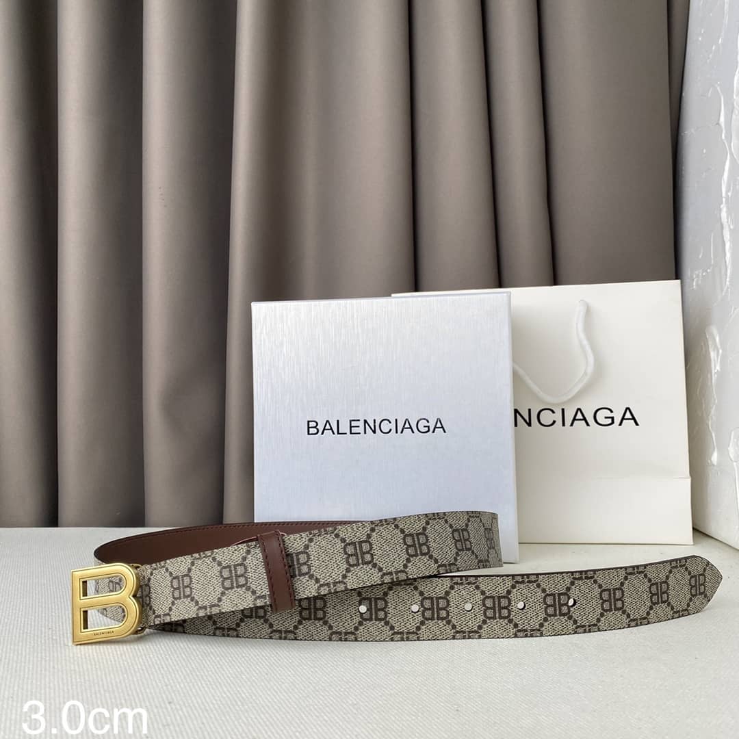 Best Replica Gucci X Balenciaga Logo Belt 30cm - Colareps
