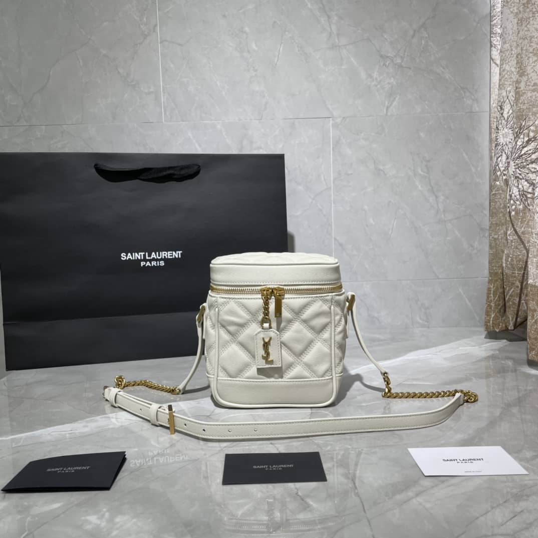 Best Replica YSL Replica 80s Carré-Quilted Vanity Replica Bag - Colareps