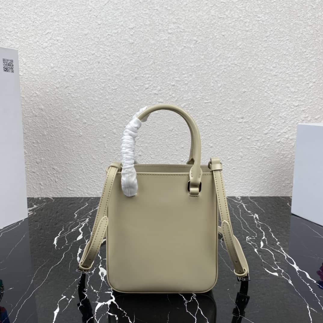 Best Replica Prada Raffia Tote Dupe Small Brushed Leather Replica Tote - Colareps