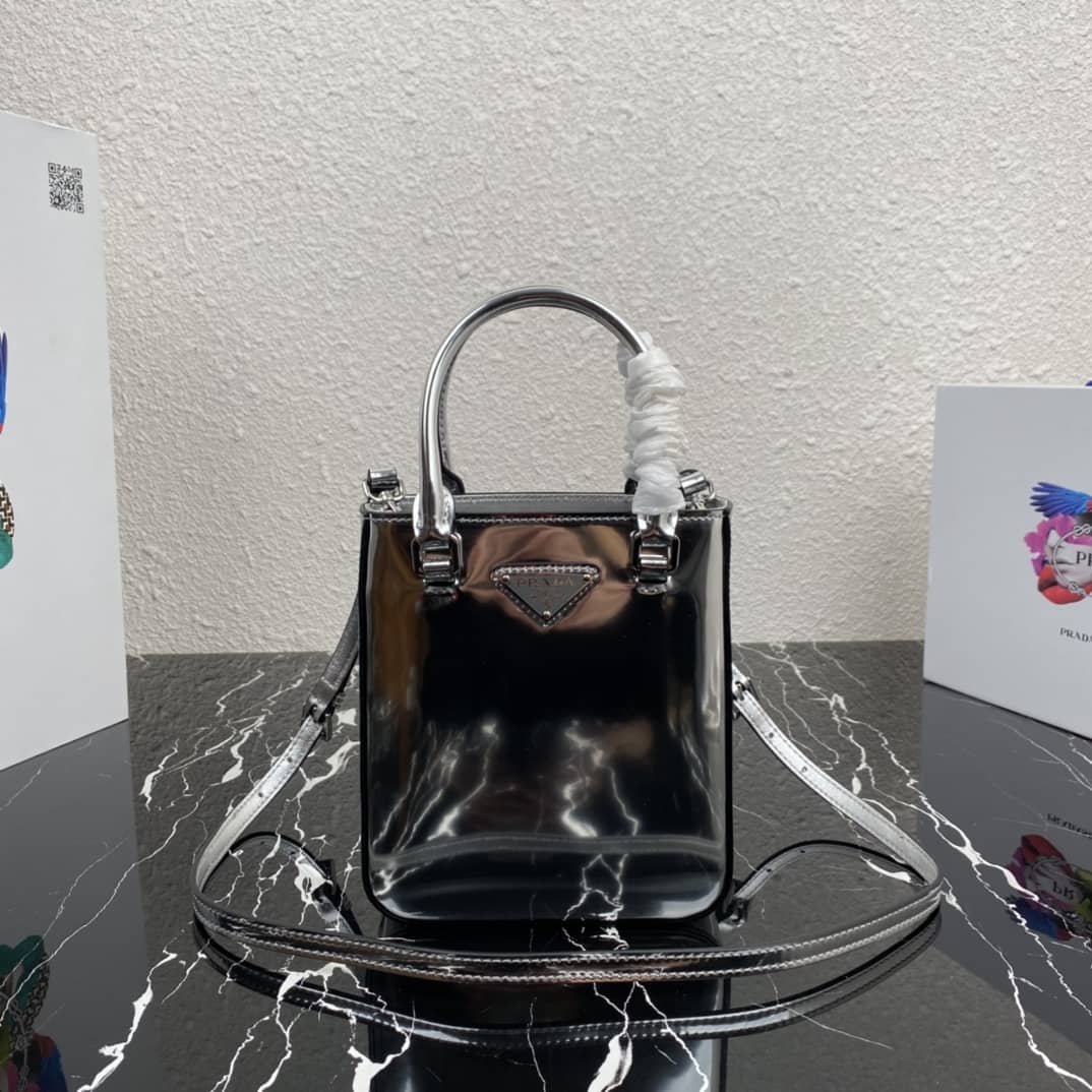 Best Replica Prada Raffia Tote Dupe Small Brushed Leather Replica Tote - Colareps