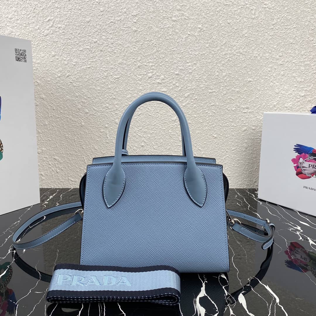 Best Replica Prada Saffiano Leather Monochrome Replica Bag - Colareps