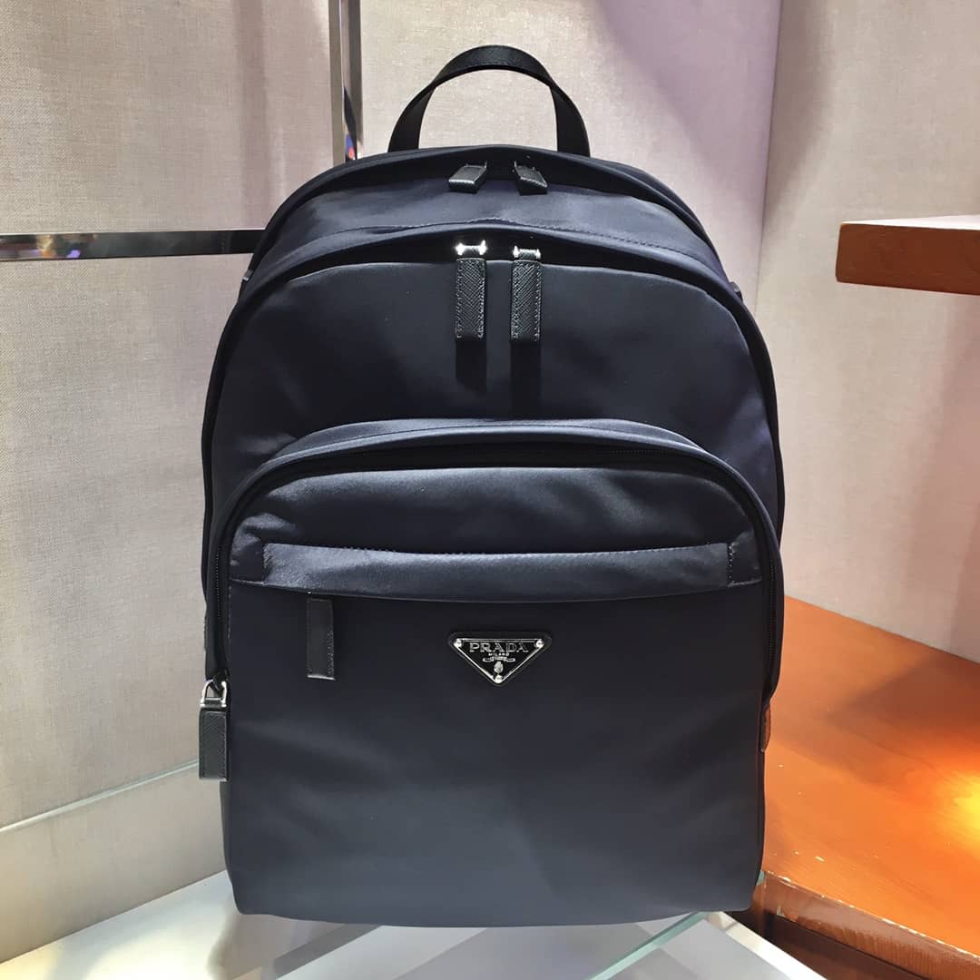 Best Replica Prada Backpack Dupe Nylon Saffiano Leather - Colareps
