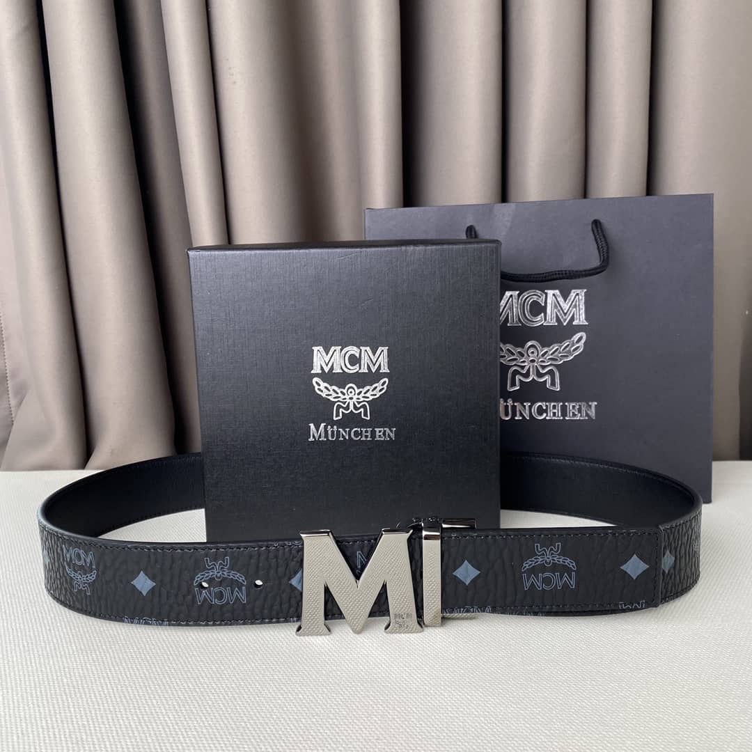 Best Replica 7 Star Unisex MCM Leather Belt 40mm - Colareps