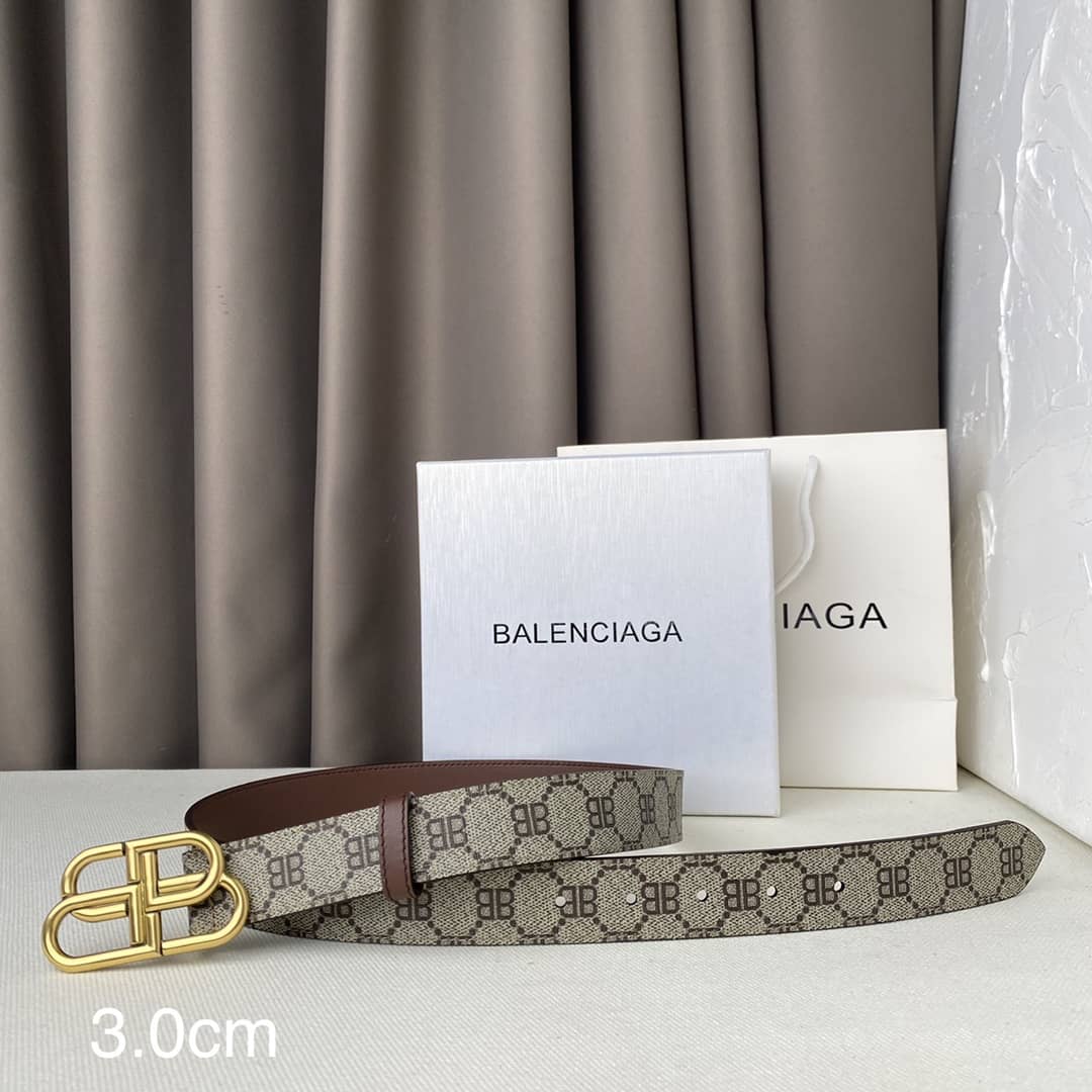 Best Replica Gucci X Balenciaga Logo Belt 30cm - Colareps