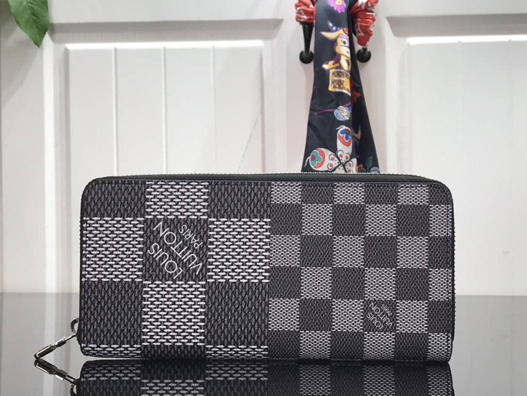Best Replica Louis Vuitton Wallet Replica Vertical Damier Infini Leather ZippyN60442 - Colareps