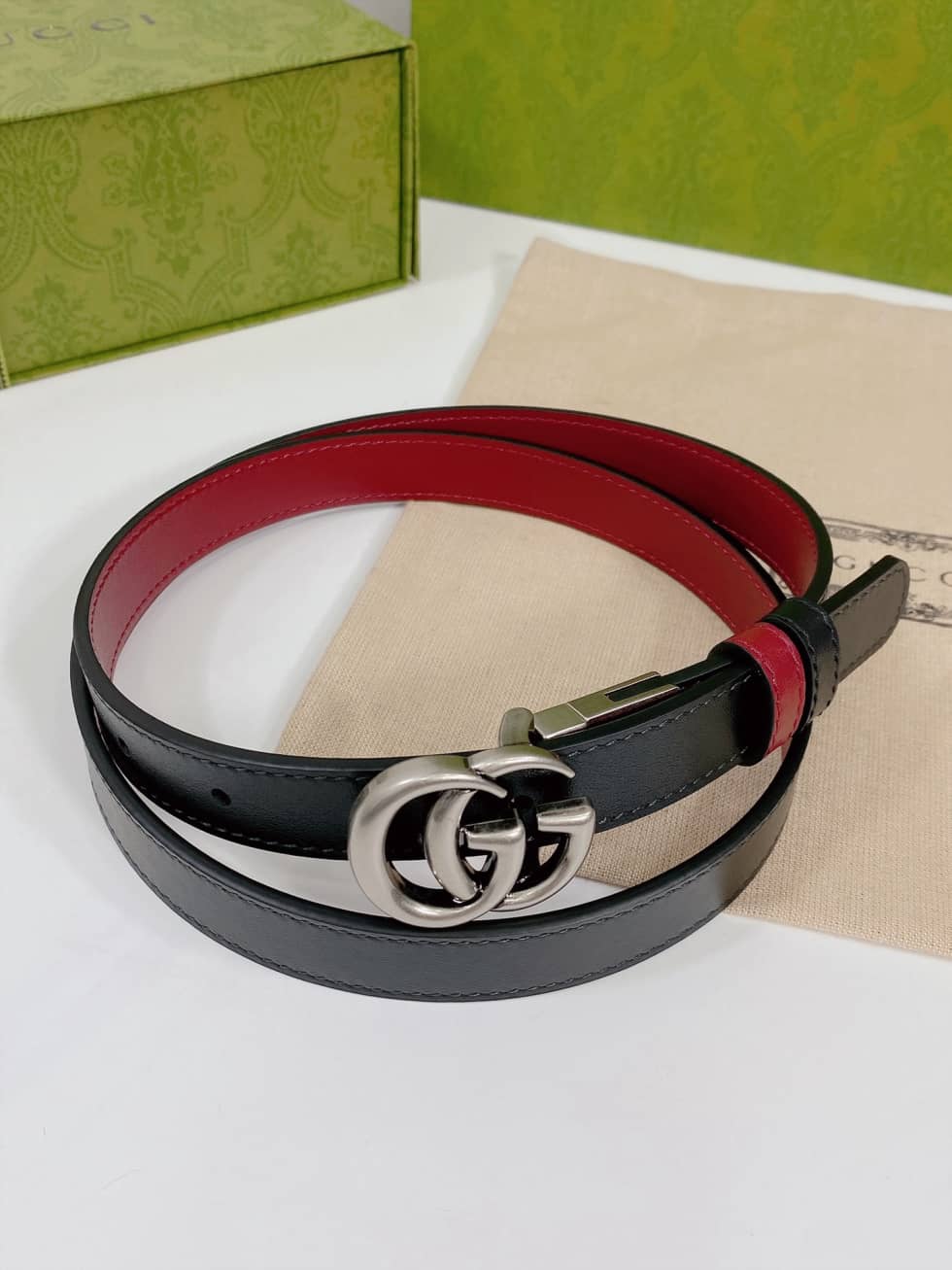 Best Replica Knockoff Gucci Logo Belt 20mm For Lady - Colareps