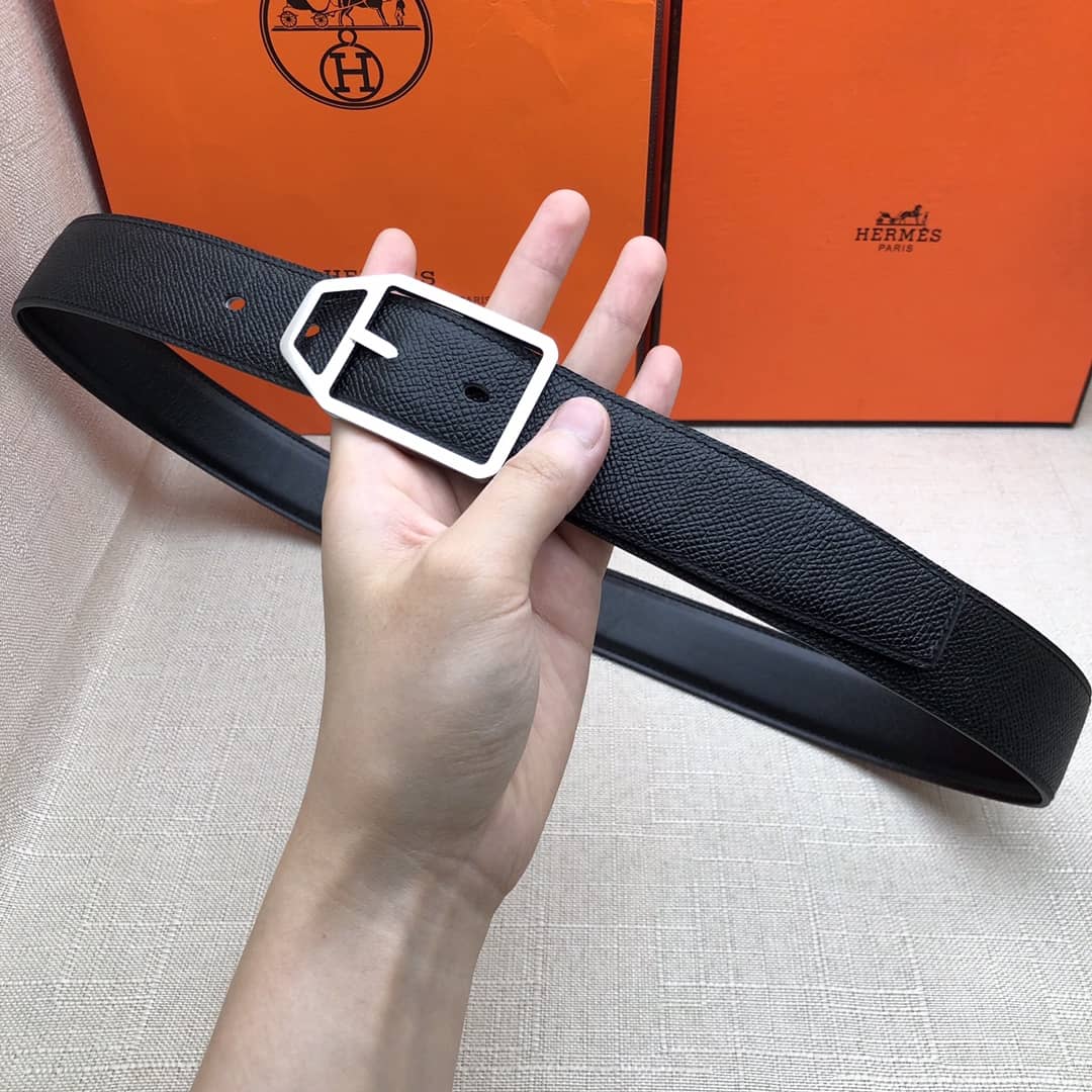 Best Replica 7 Star Hermes Leather Belt 32mm - Colareps