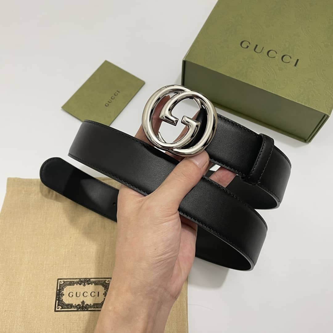 Best Replica Knockoff Gucci Logo Belt 40mm - Colareps