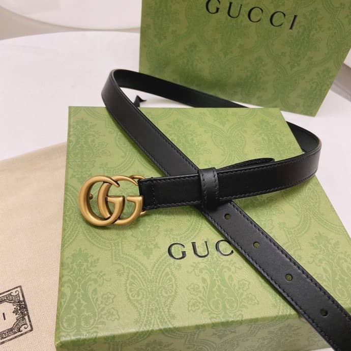Best Replica Fake Gucci Logo Belt 20mm For Lady - Colareps
