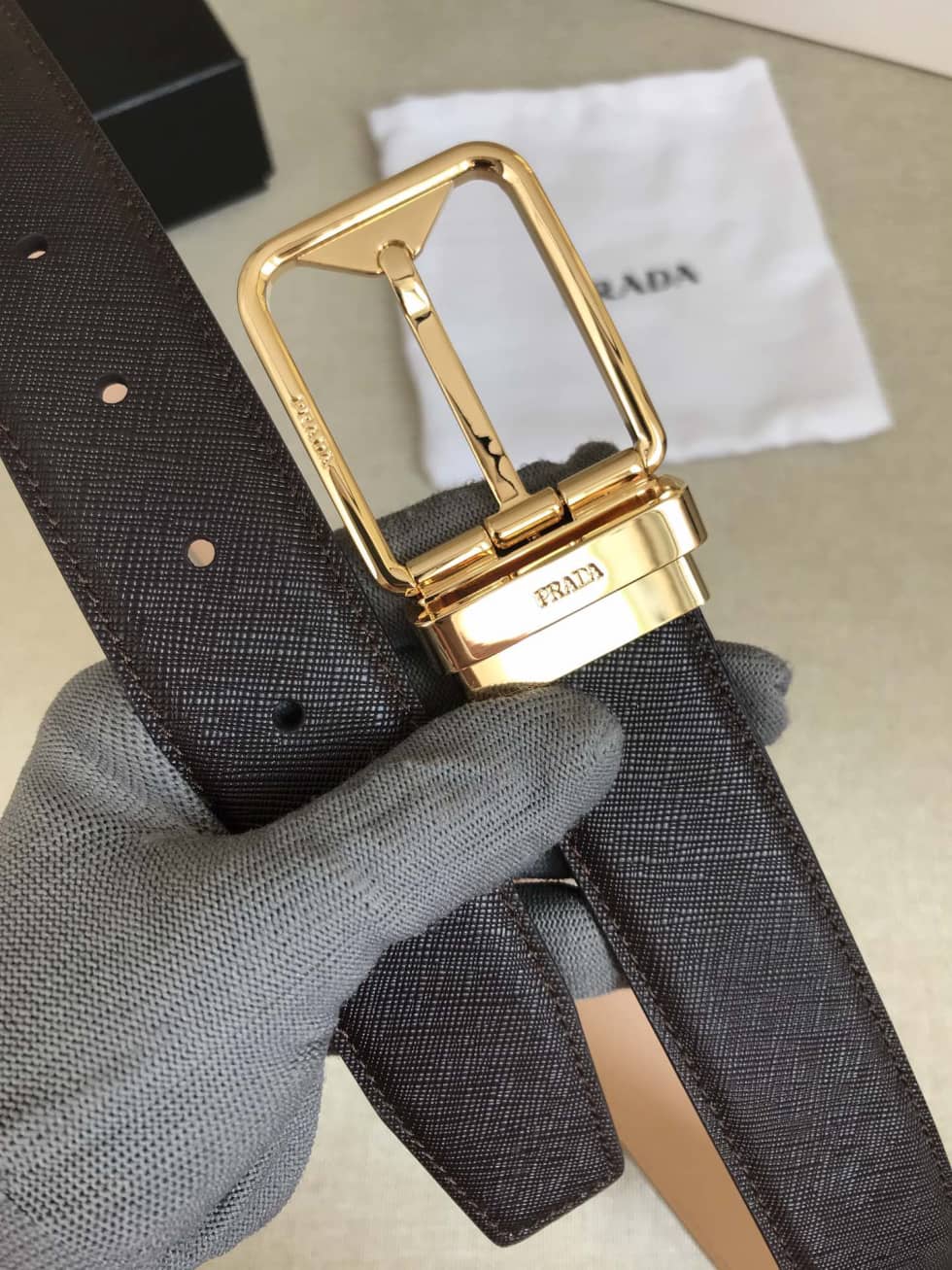 Best Replica Fashion Prada Classic AAA+ Belt 35mm - Colareps