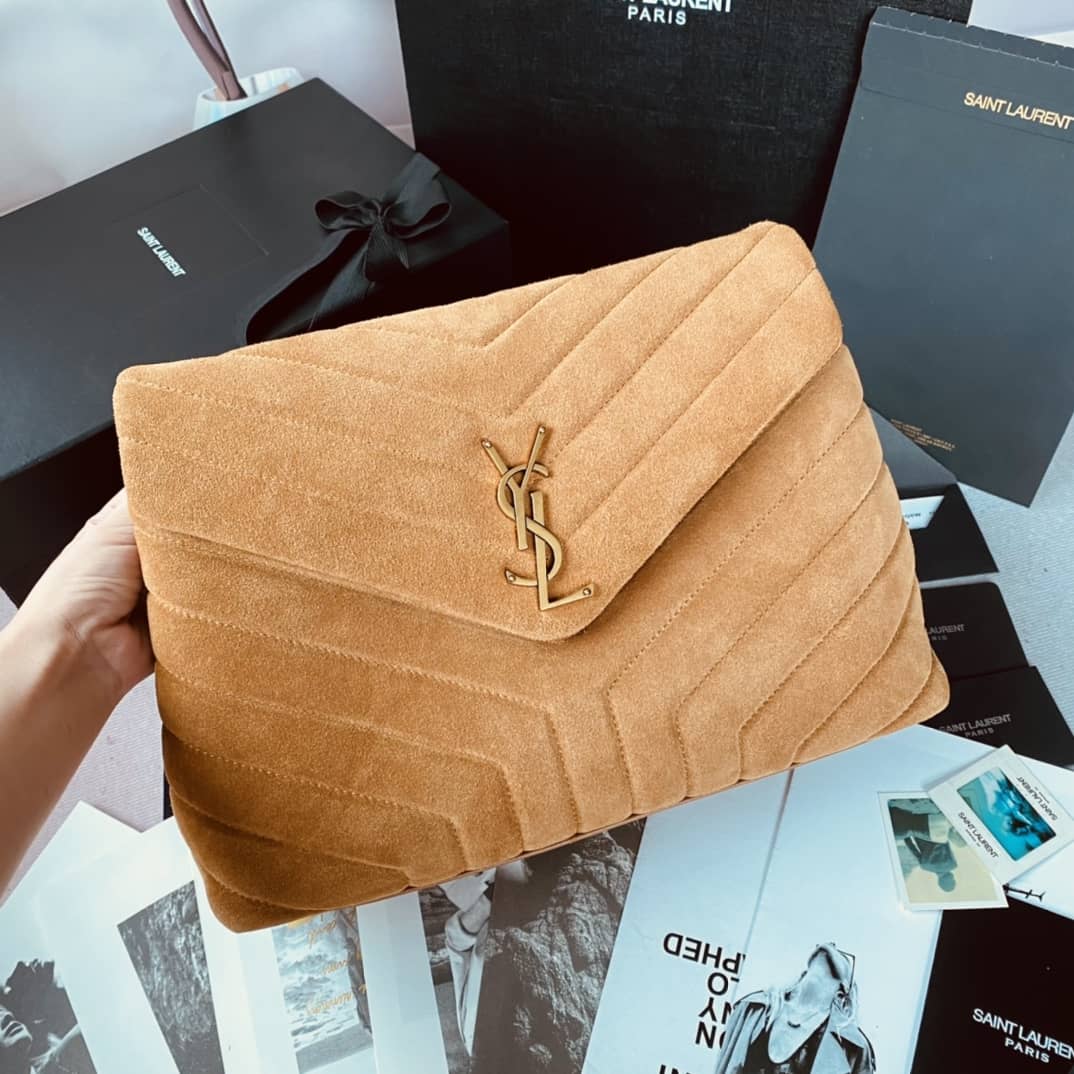 Best Replica Saint Laurent Bag Dupe  Loulou Monogram Quilted Velvet Shoulder Bag - Colareps