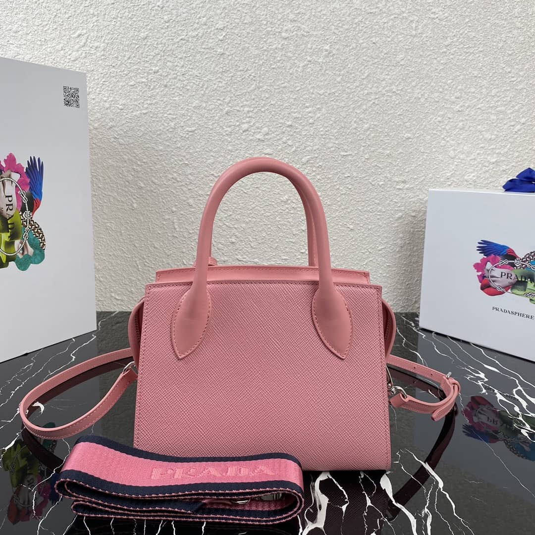 Best Replica Prada Saffiano Leather Monochrome Replica Bag - Colareps
