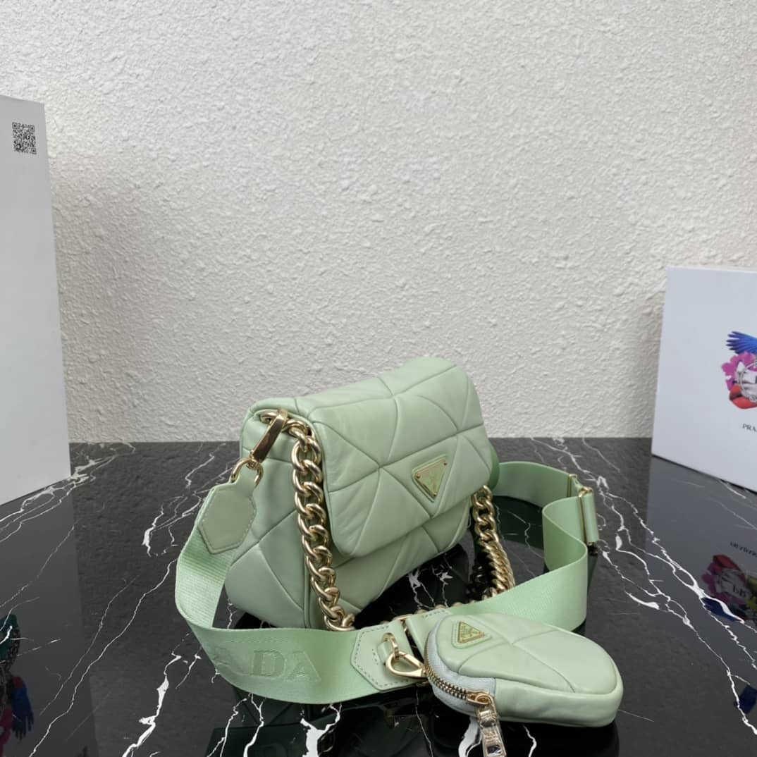 Best Replica Prada System Nappa Leather Patchwork Replica Bag - Colareps