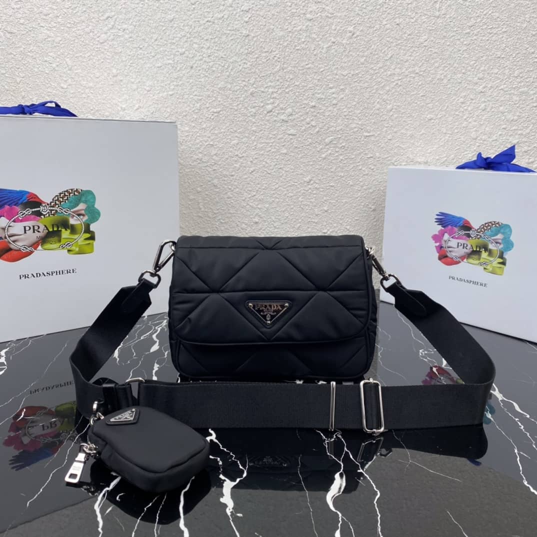 Best Replica Prada System Nappa Leather Patchwork Replica Bag - Colareps