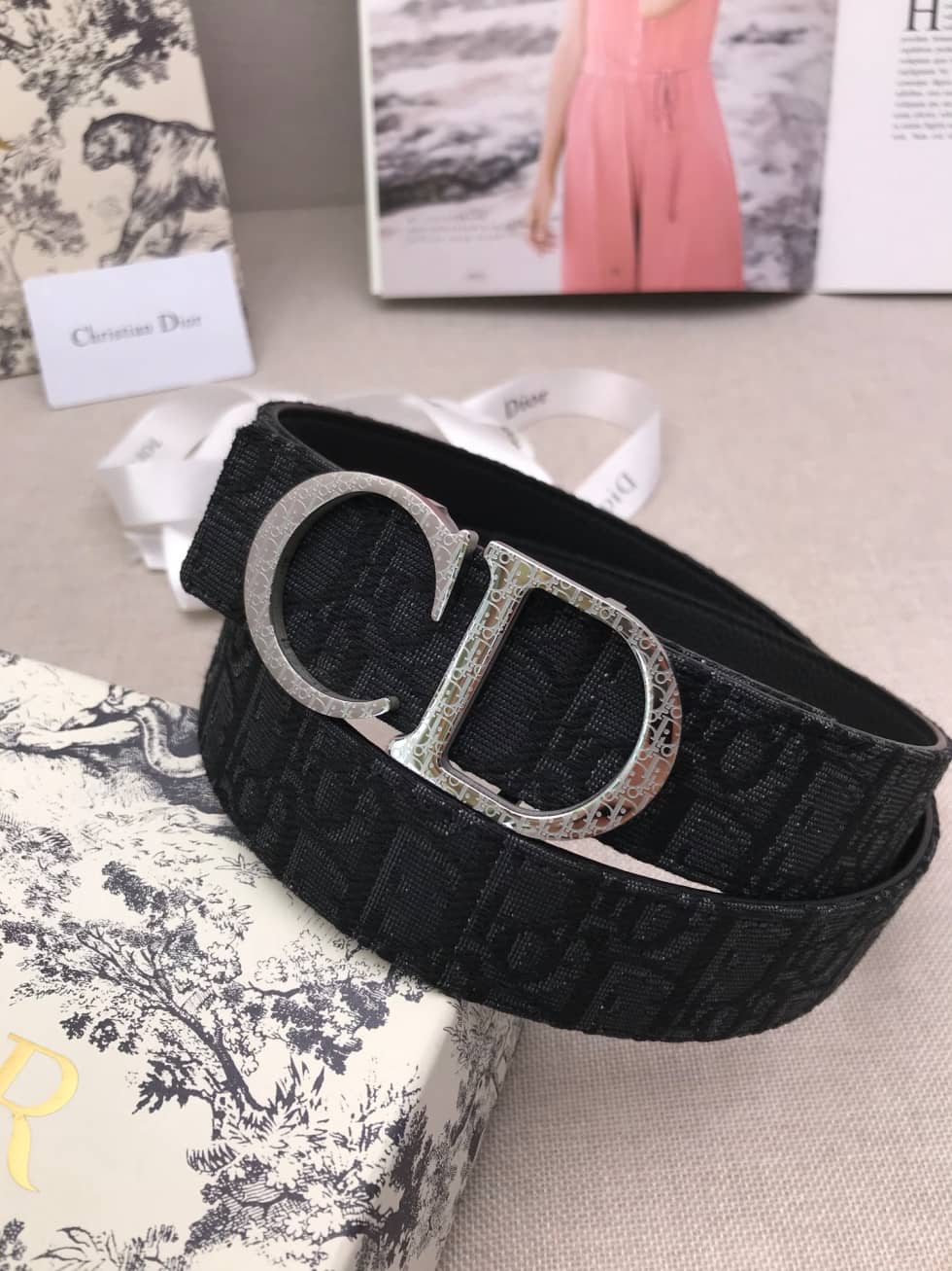Best Replica 7 Star Dior Leather Belt 35mm - Colareps