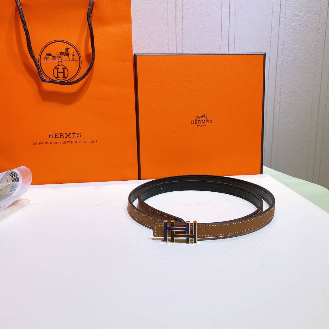 Best Replica 7 Star Hermes Leather Belt 13mm For Lady - Colareps