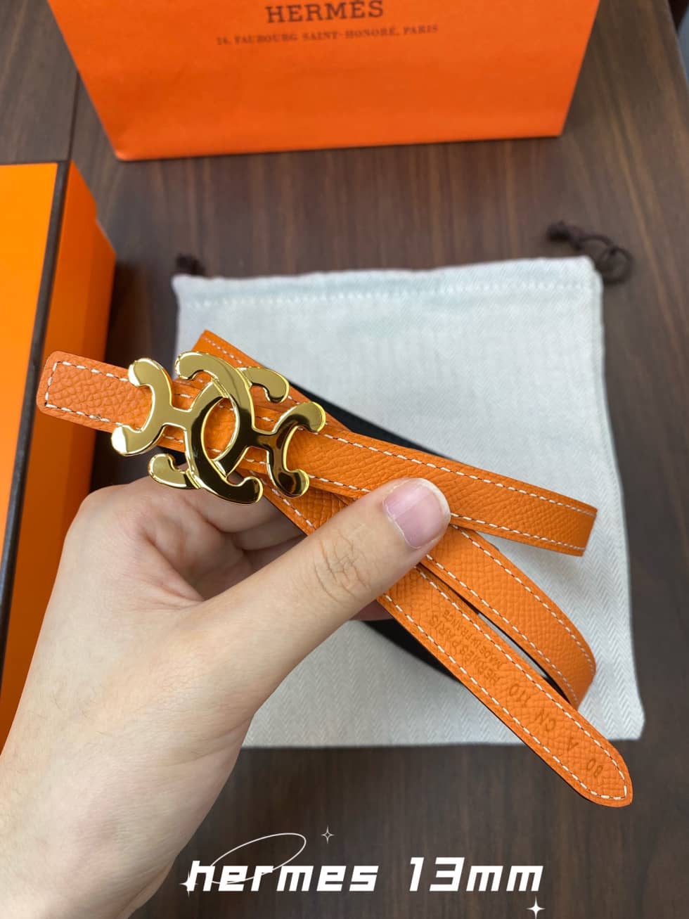 Best Replica Wholesale Hermes Logo Belt 13mm For Lady - Colareps