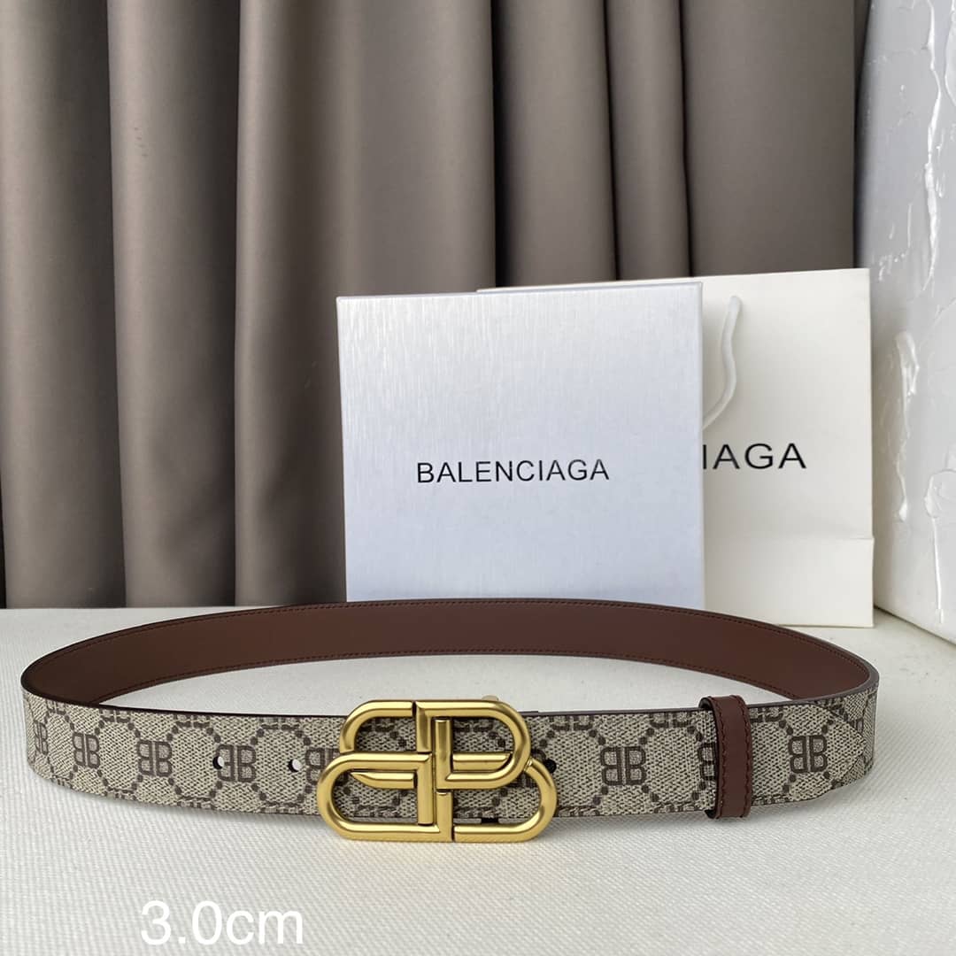 Best Replica Gucci X Balenciaga Logo Belt 30cm - Colareps