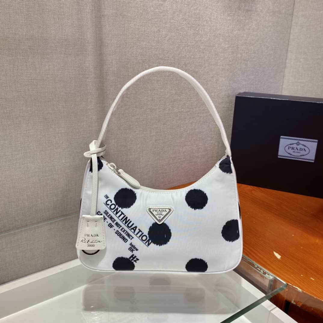 Best Replica Prada Satin Re-Edition 2000 Crystal Mini Hobo - Colareps