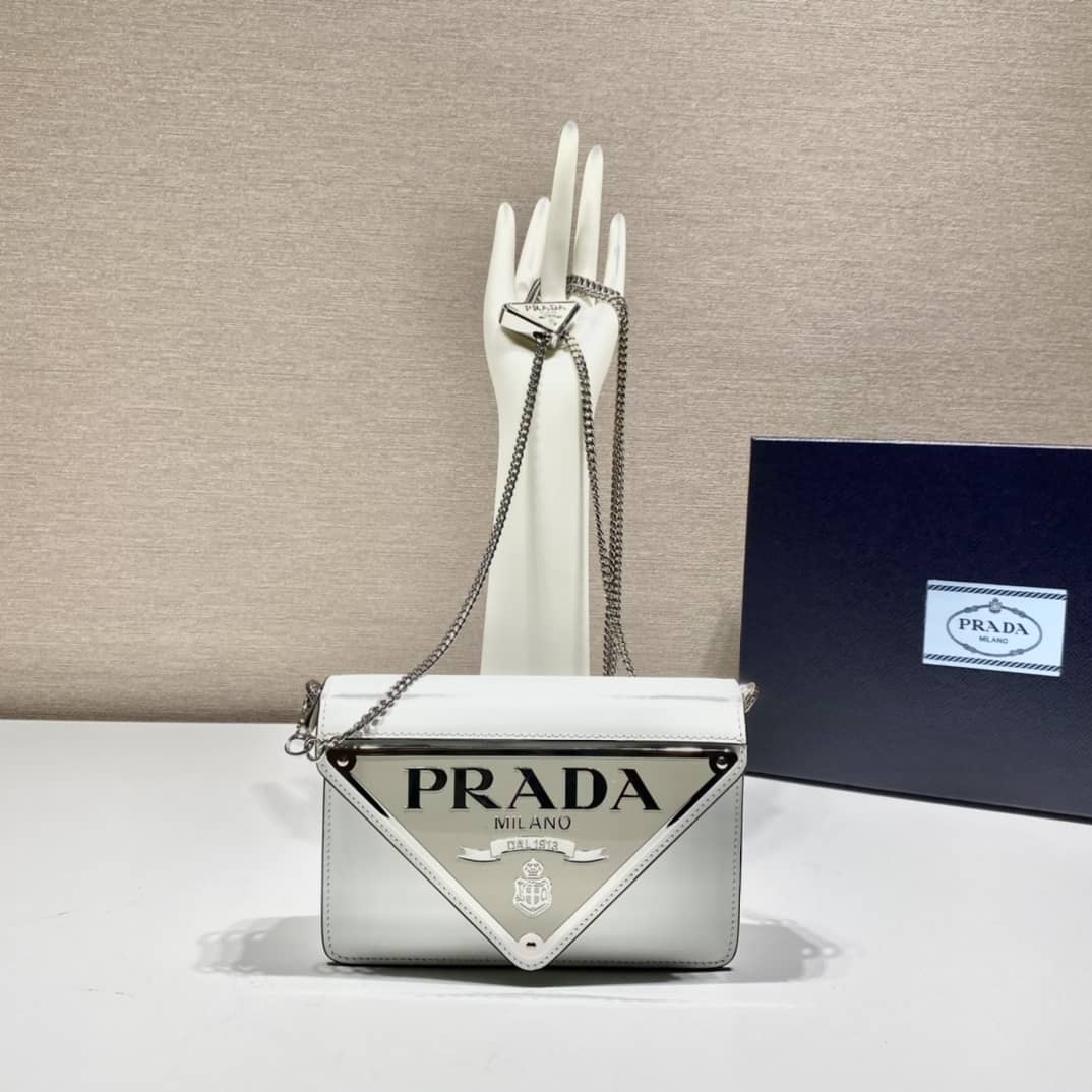 Best Replica Prada Brushed Leather Replica Shoulder Bag - Colareps