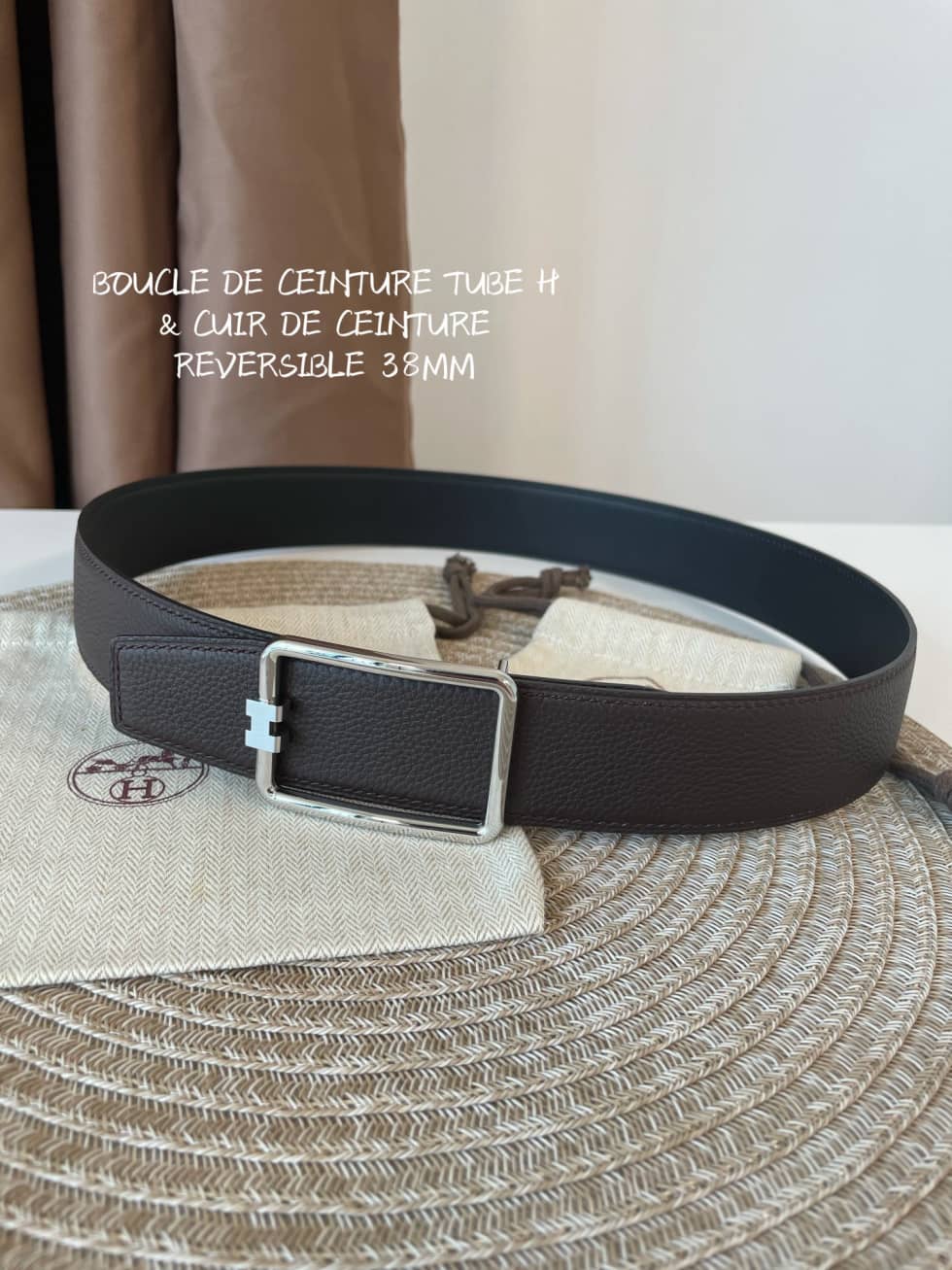 Best Replica Fake Hermes Logo Belt 38mm - Colareps