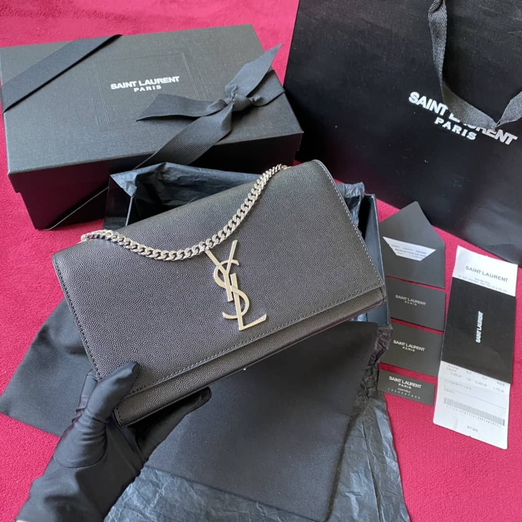 Best Replica YSL Dupes Bags Saint Laurent Kate Embossed Leather Medium Bag - Colareps