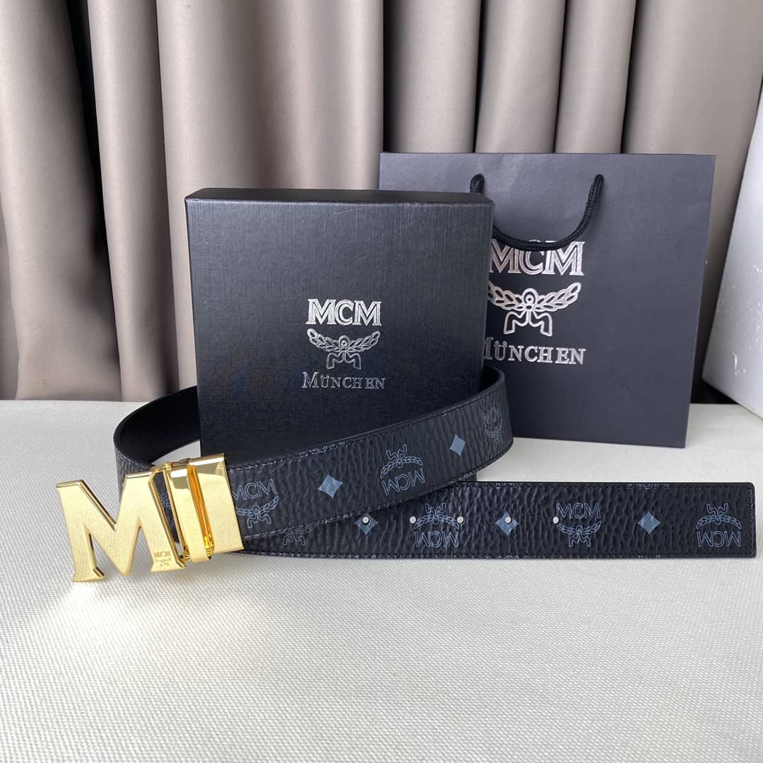 Best Replica Wholesale Unisex MCM Logo Belt 40mm - Colareps
