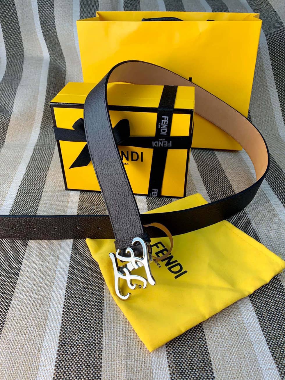 Best Replica 7 Star Fendi Leather Belt 38mm - Colareps