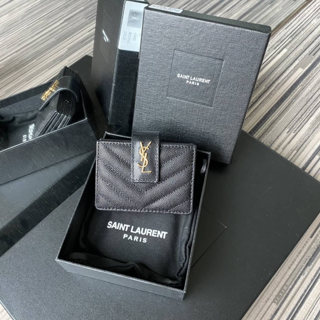 Best Replica Saint Laurent YSL Monogram Business Card Case - Colareps