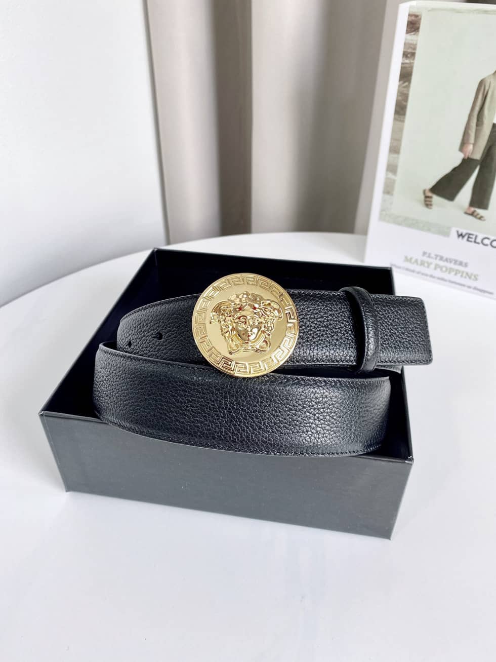 Best Replica Wholesale Versace Logo Belt 38mm - Colareps