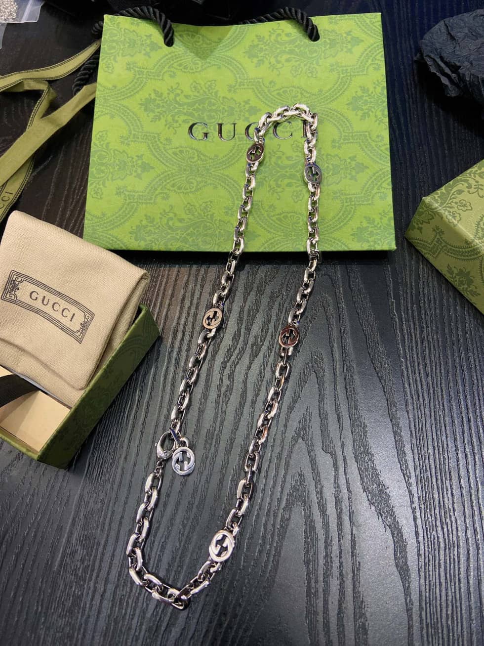 Best Replica Fake Gucci Logo Necklace - Colareps