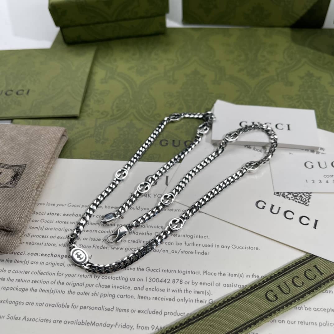 Best Replica Wholesale Gucci Logo Necklace - Colareps