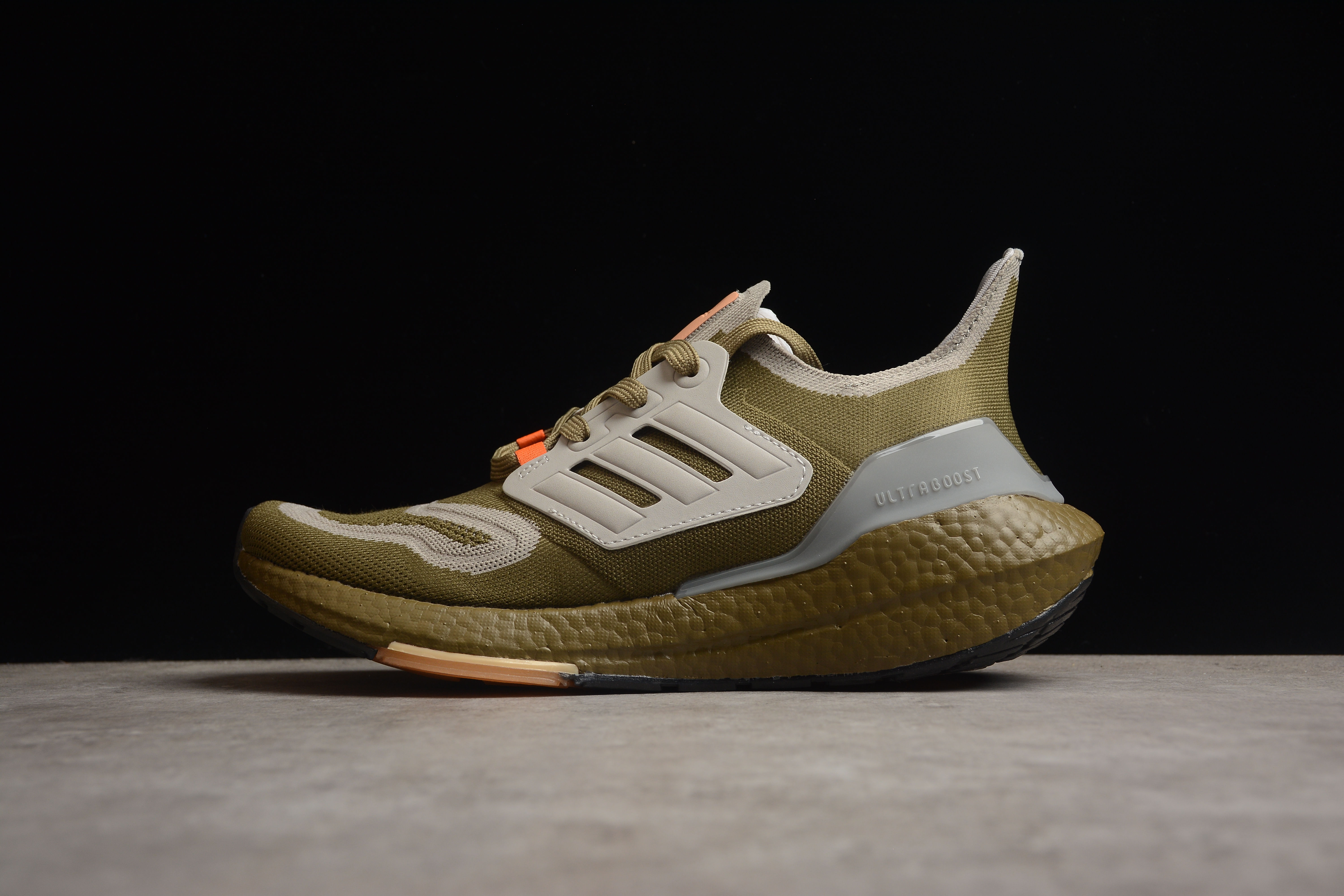 Best Replica adidas Ultra Boost 22 Orbit Green Beam Orange GX9140 - Colareps