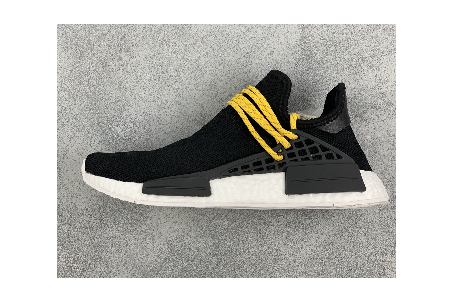 Best Replica adidas NMD HU Pharrell Human Species Black(SP batch) BB3068 - Colareps