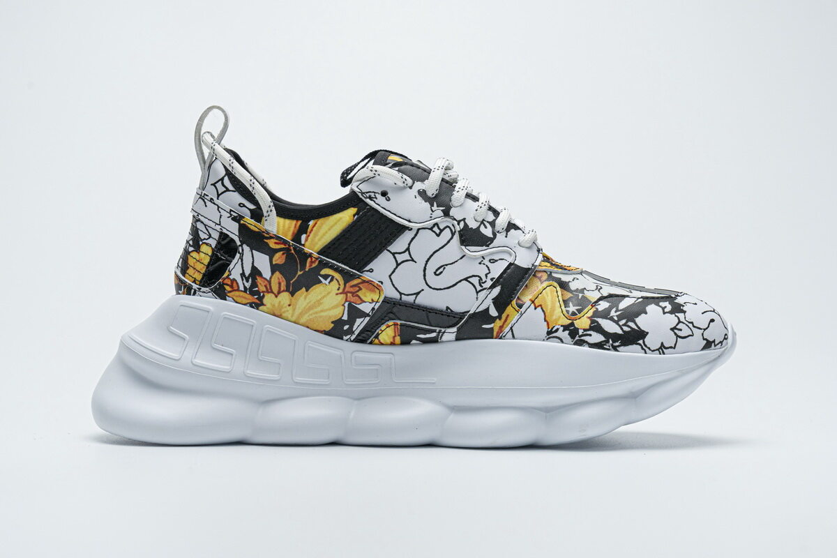 Best Replica Versace CHAIN REACTION White Black Yellow(SP Batch) - Colareps