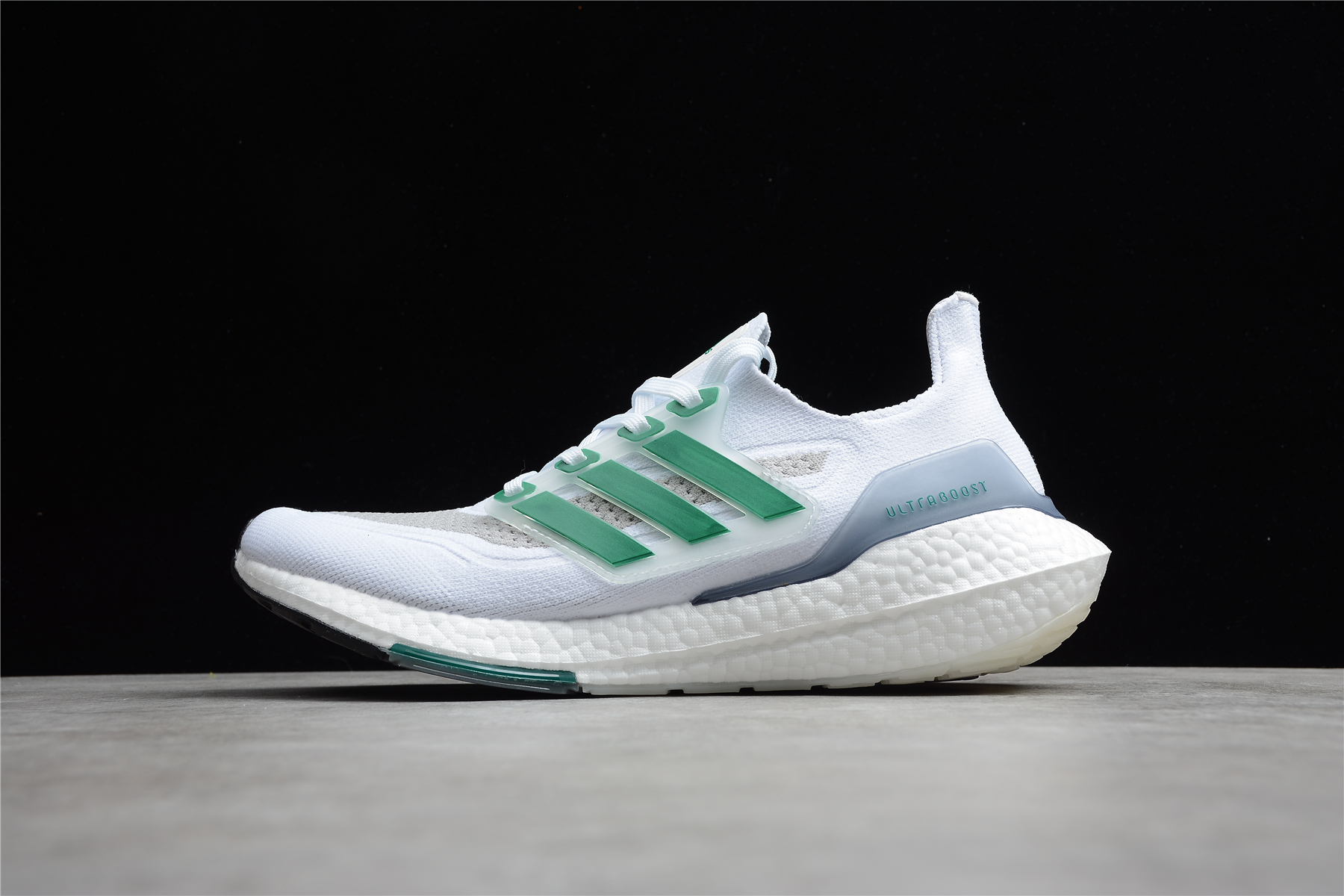 Best Replica adidas Ultra Boost 21 White Sub Green FZ2326 - Colareps