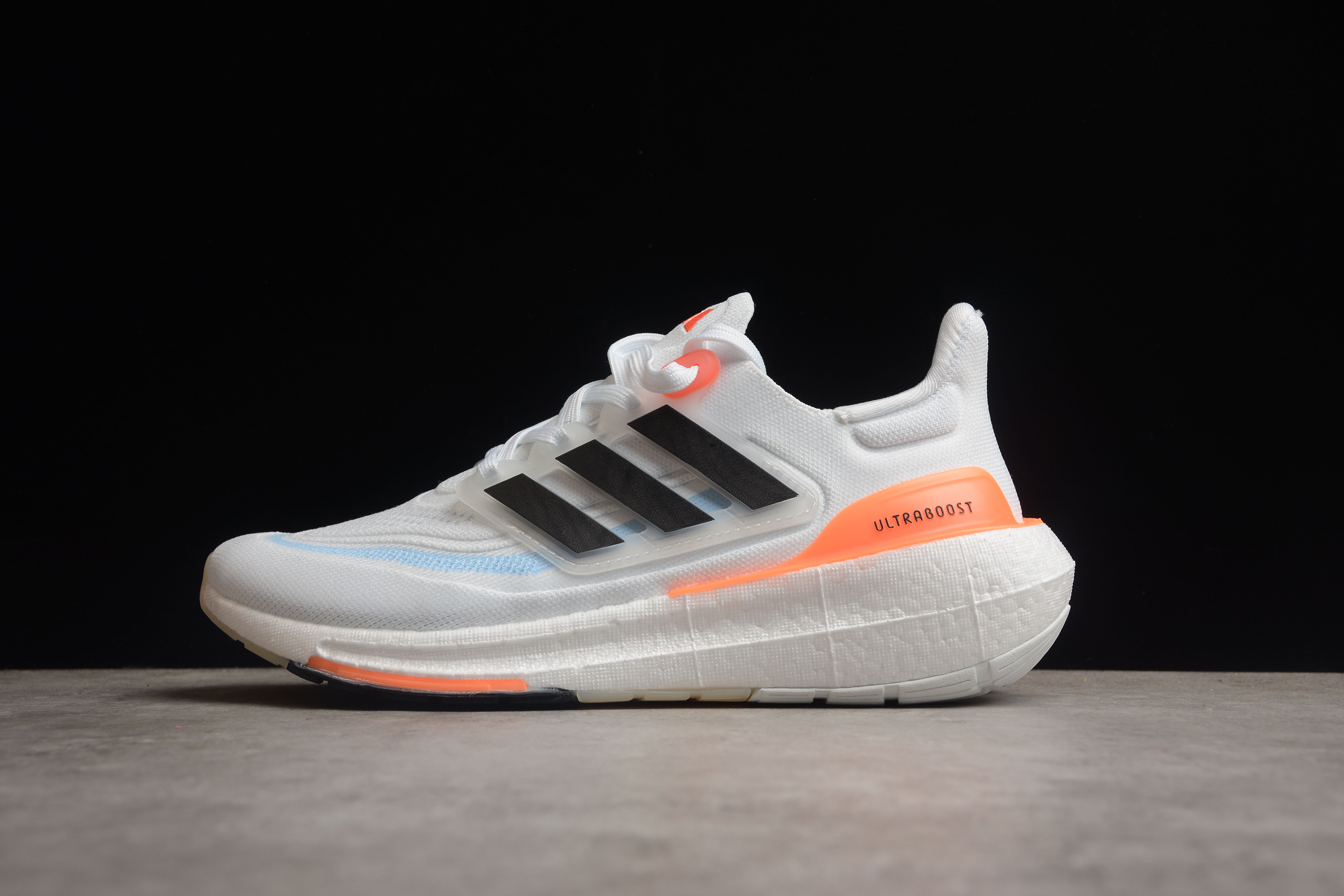 Best Replica adidas Ultra Boost Light White Black Solar Red HQ6351 - Colareps